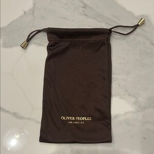 Oliver Peoples Dark Brown Eyewear Pouch
